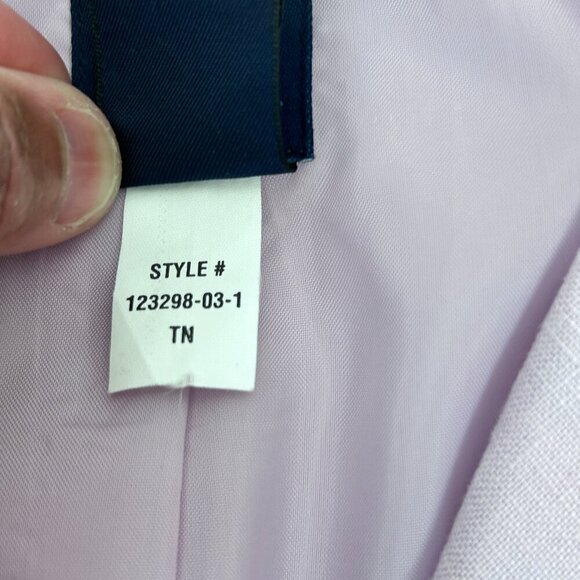 GAP Linen Lavender Purple Blazer Size 12 Preppy Business Pastel Summer Church - Picture 4 of 6
